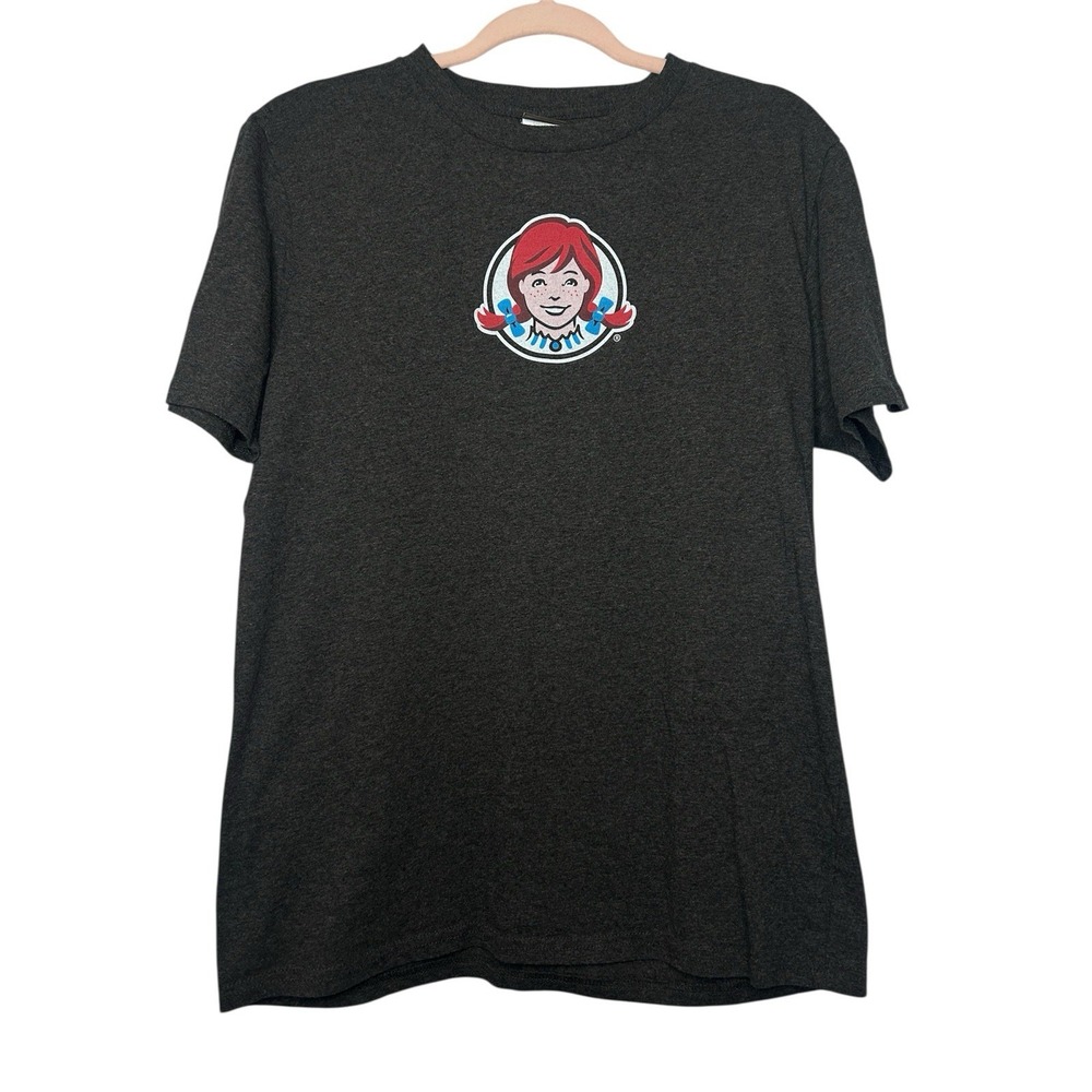 Wendys Shirt Mens Medium Gray Name A Better Duo Fries Frosty NCAA Barco Uniforms